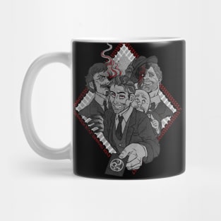 The Railroad Man & The Local Magistrate (plus two Hollow Men) Mug